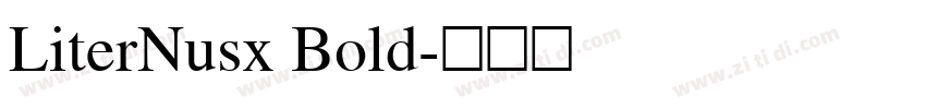 LiterNusx Bold字体转换